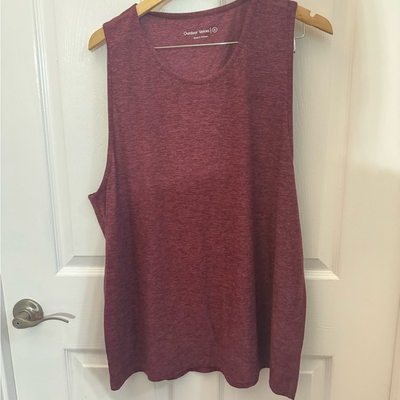 Outdoor Voices Tops - Outdoor Voices Women's Burgundy Muscle Tee